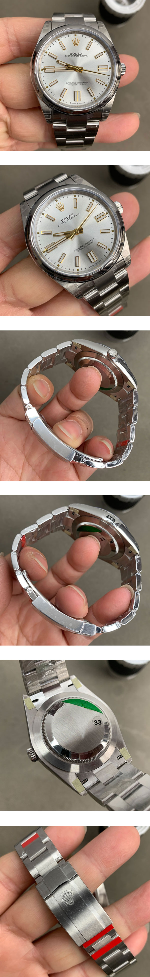 【VS製 3230搭載】人気新作 124300 オイスターパーペチュアル 41mm シルバー ロレックスコピー時計